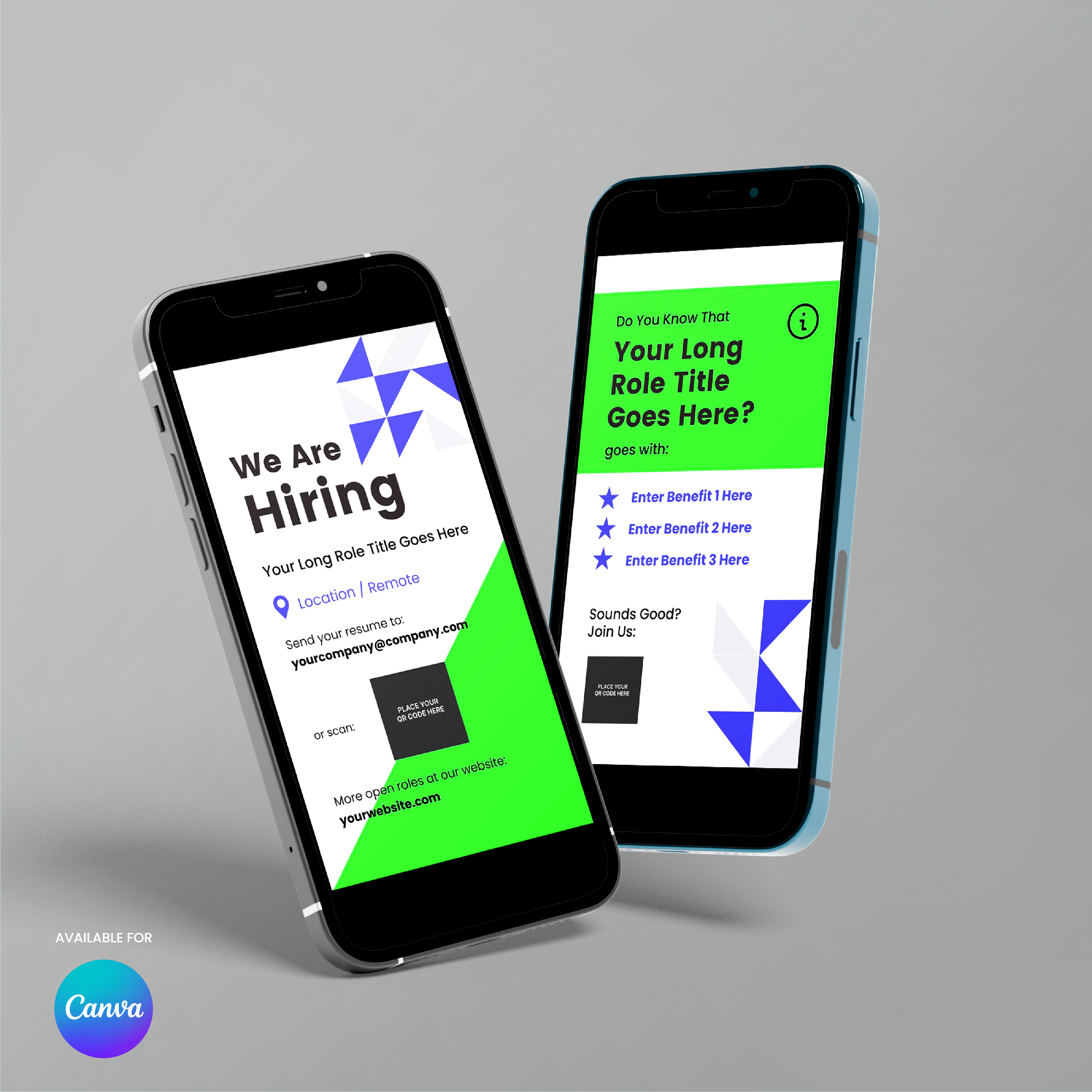 Hiring Social Media Story Templates for Canva - Forma 40 Collection