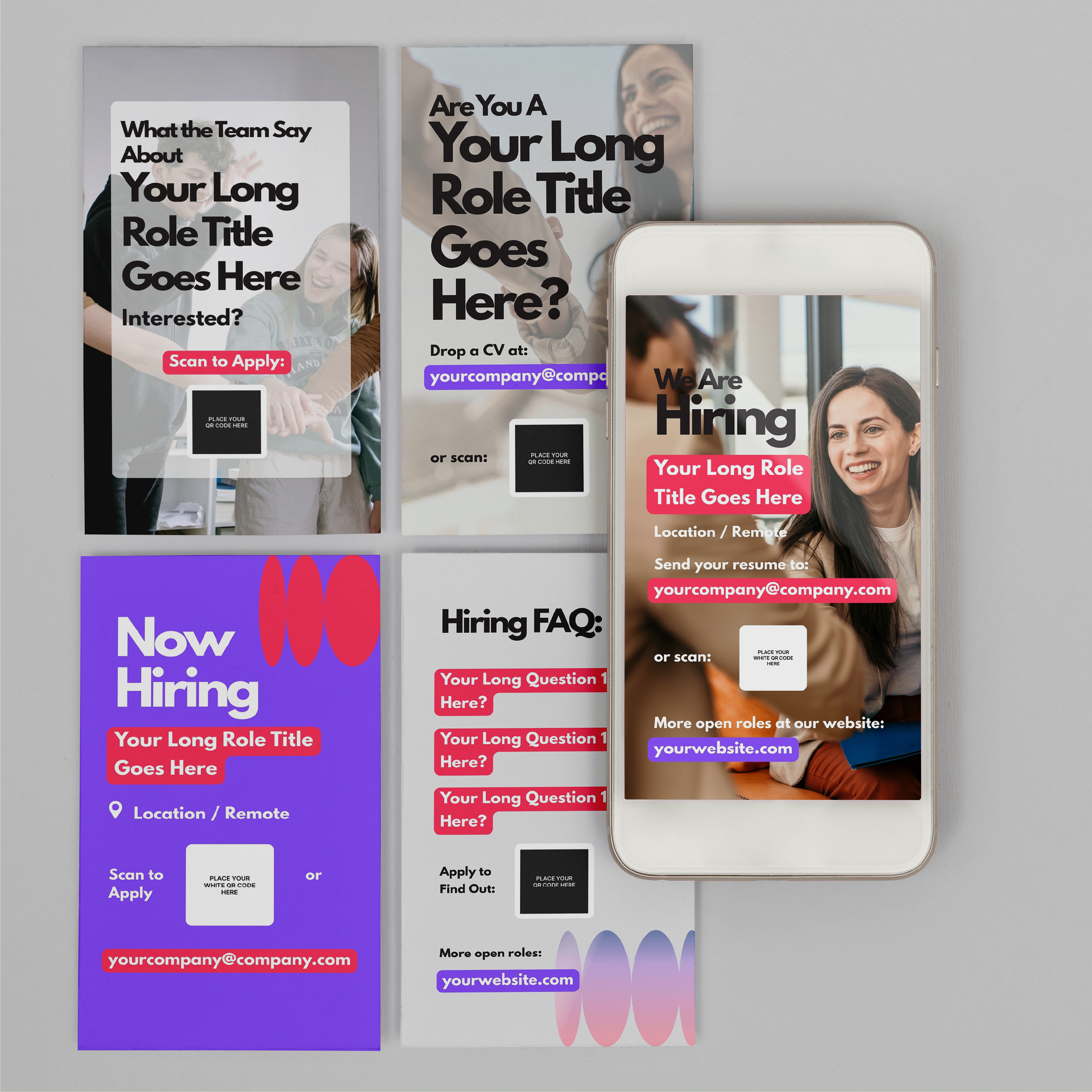 Hiring Social Media Story Templates for Canva - Forma 10 Collection