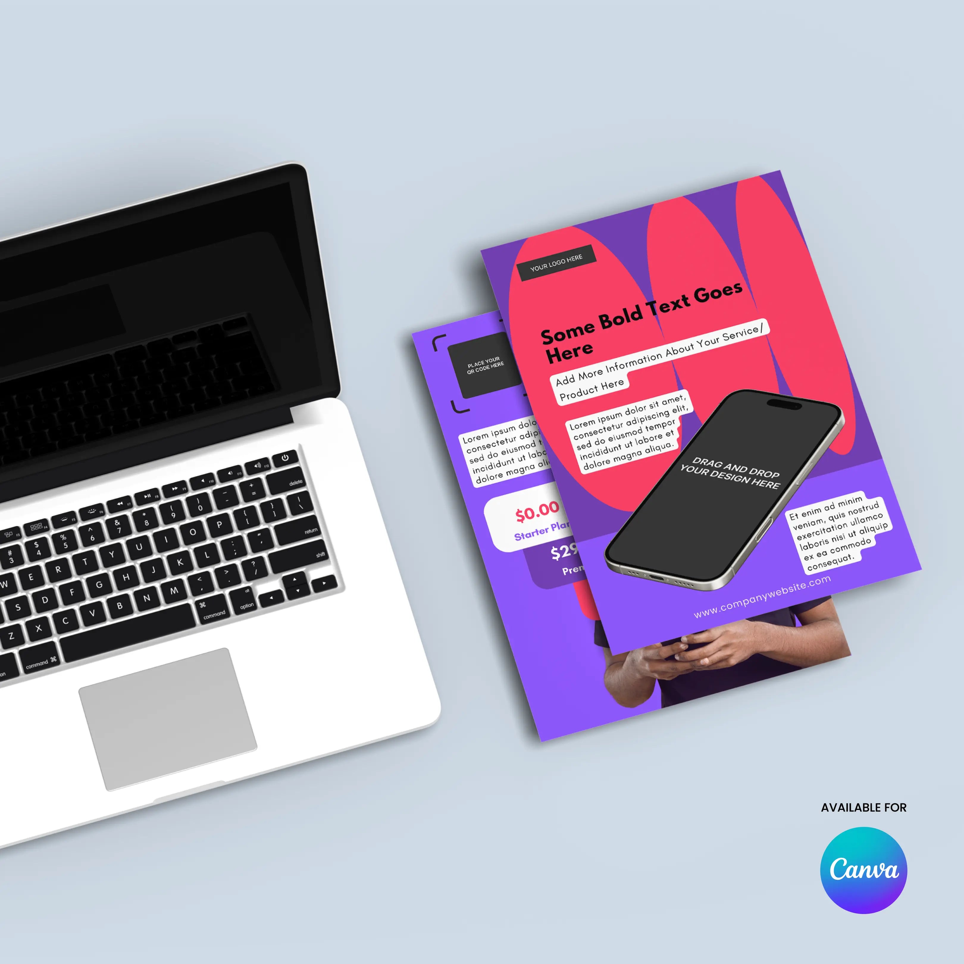 Flyer Template for Canva - Forma 10 Collection | Bold Editable Promo Design for Services, Apps & Product Launches