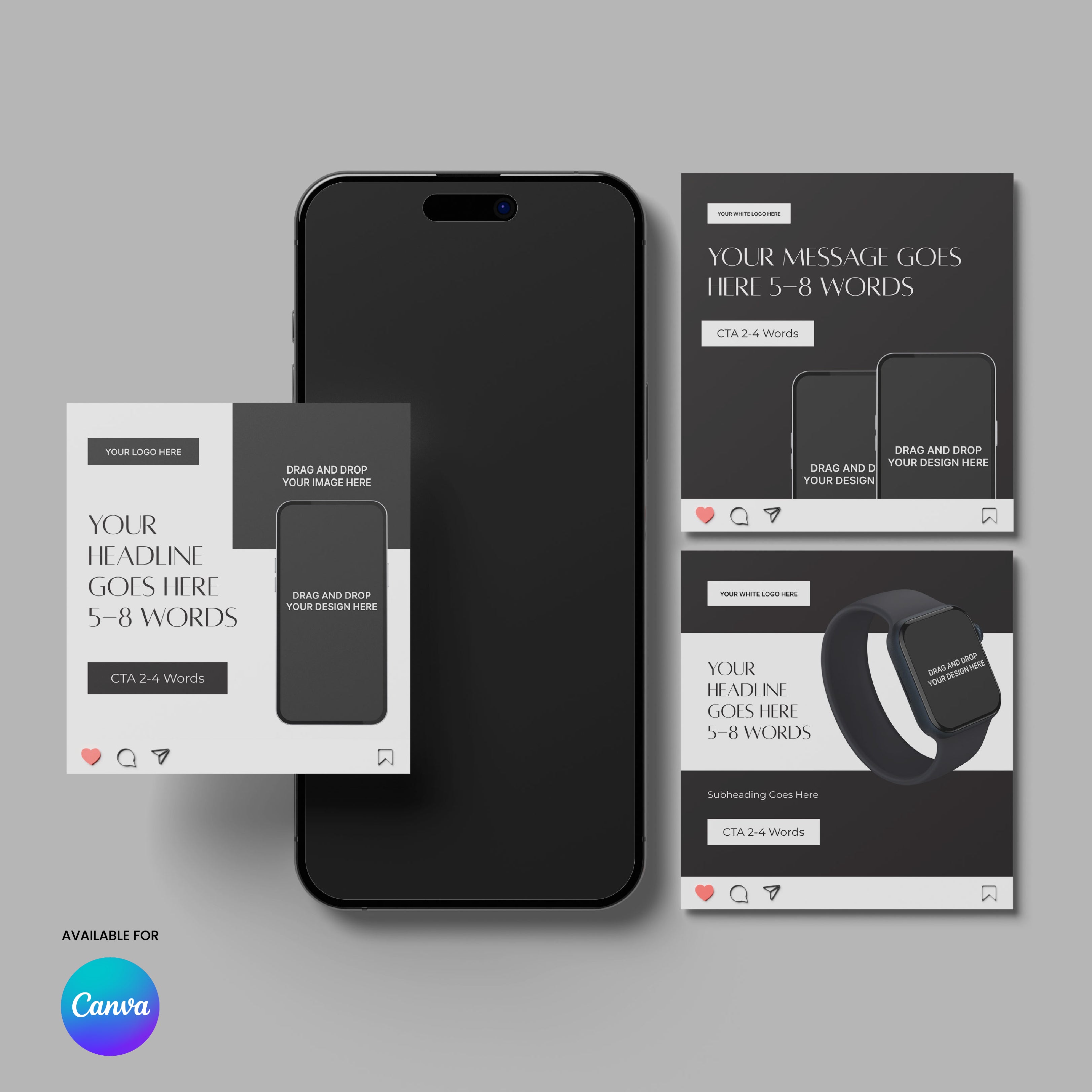 Social Media Paid Ad Templates for Canva - Forma 60 Collection