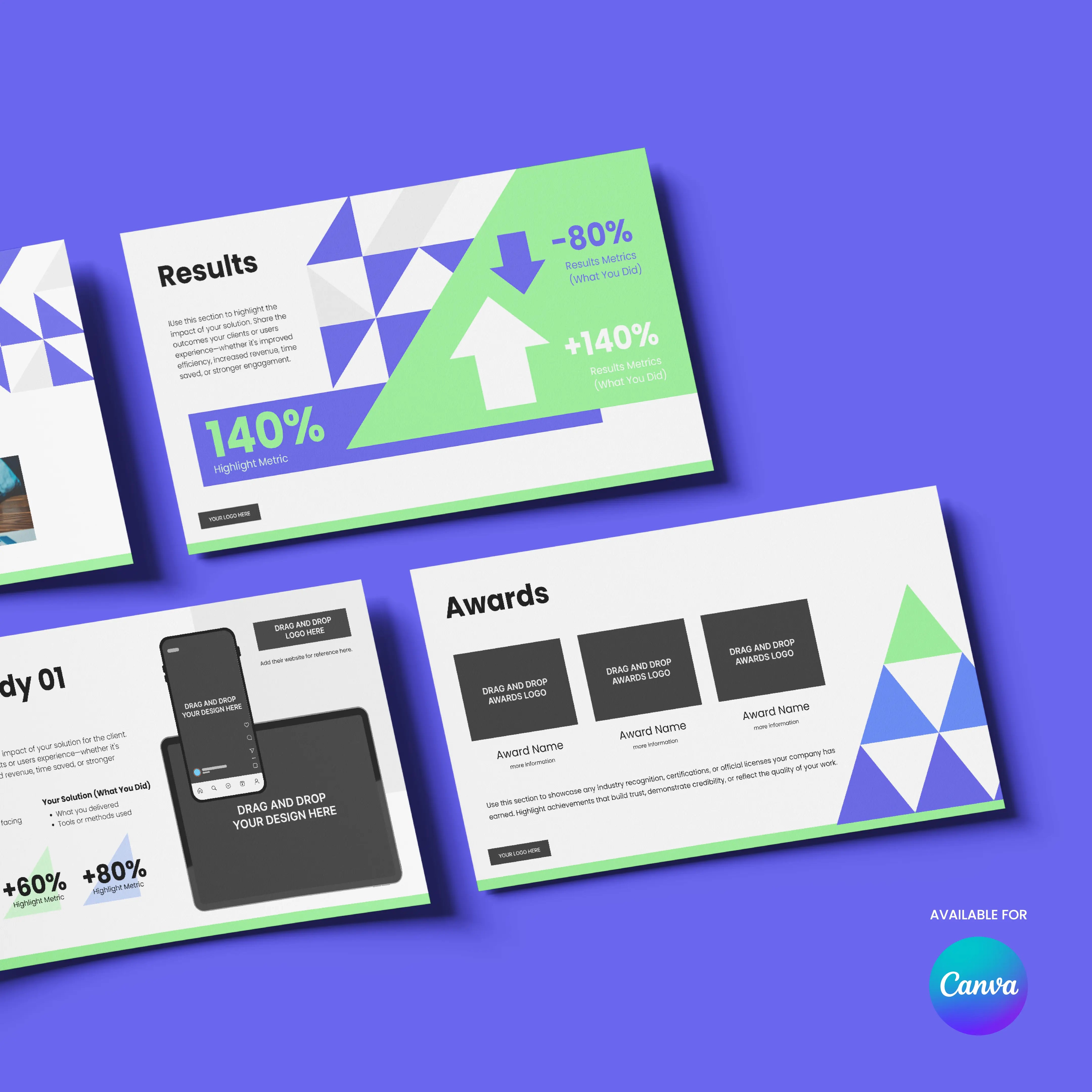 Sales Deck Template for Canva – Forma 40 Collection | Bold Geometric Presentation for Startups & Tech