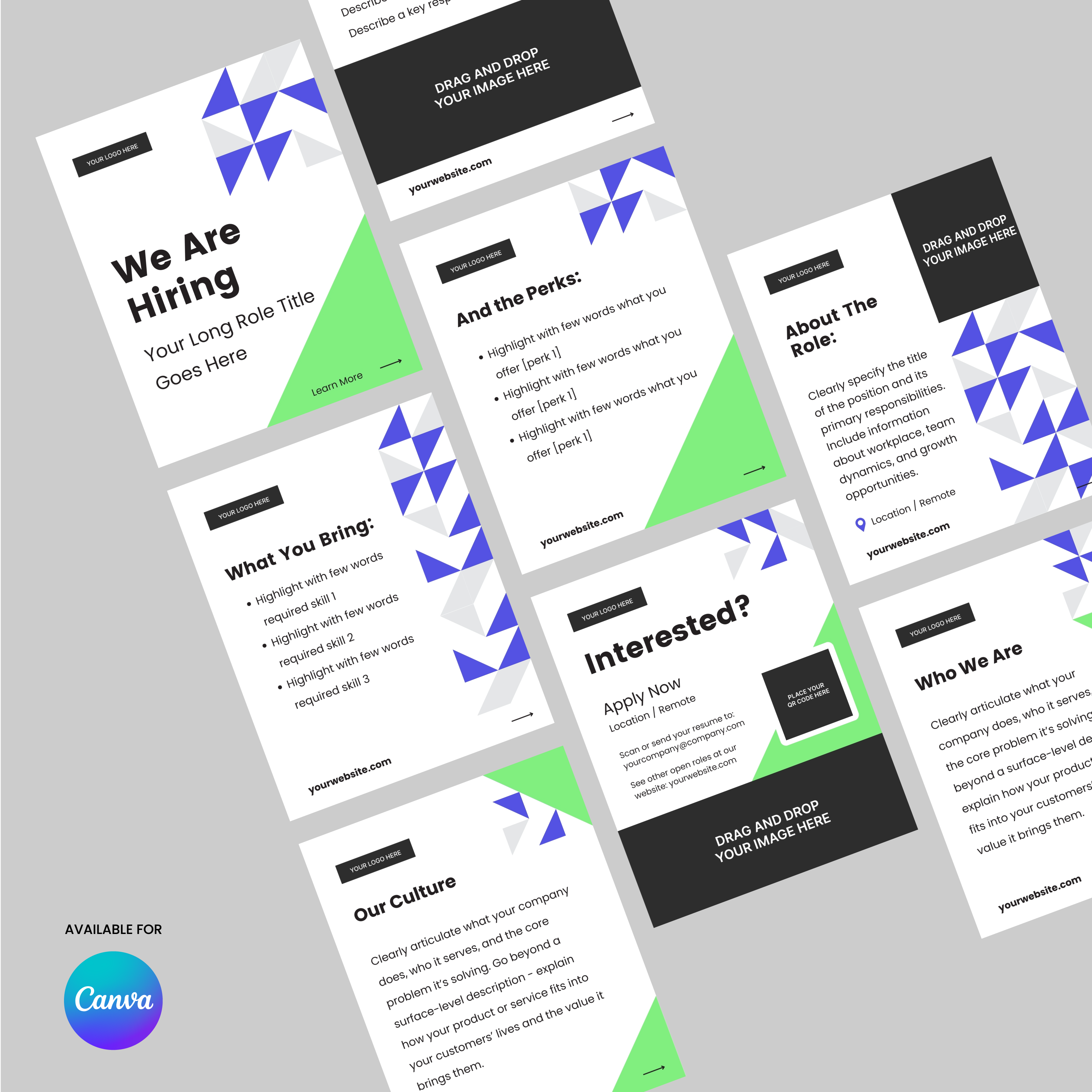 Hiring Social Media Carousel Template for Canva - Forma 40 Collection