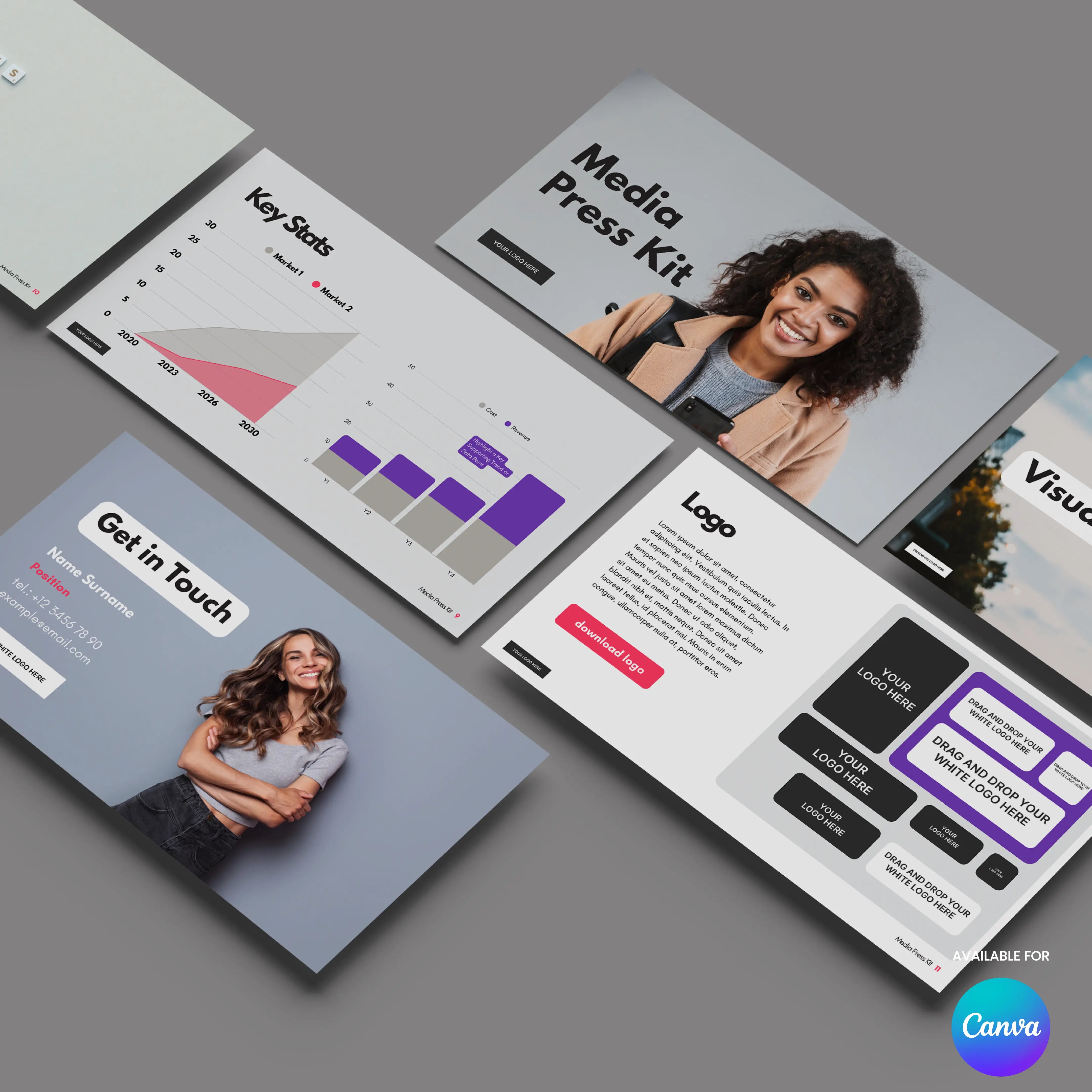 Media Press Kit Template for Canva - Forma 10 Collection