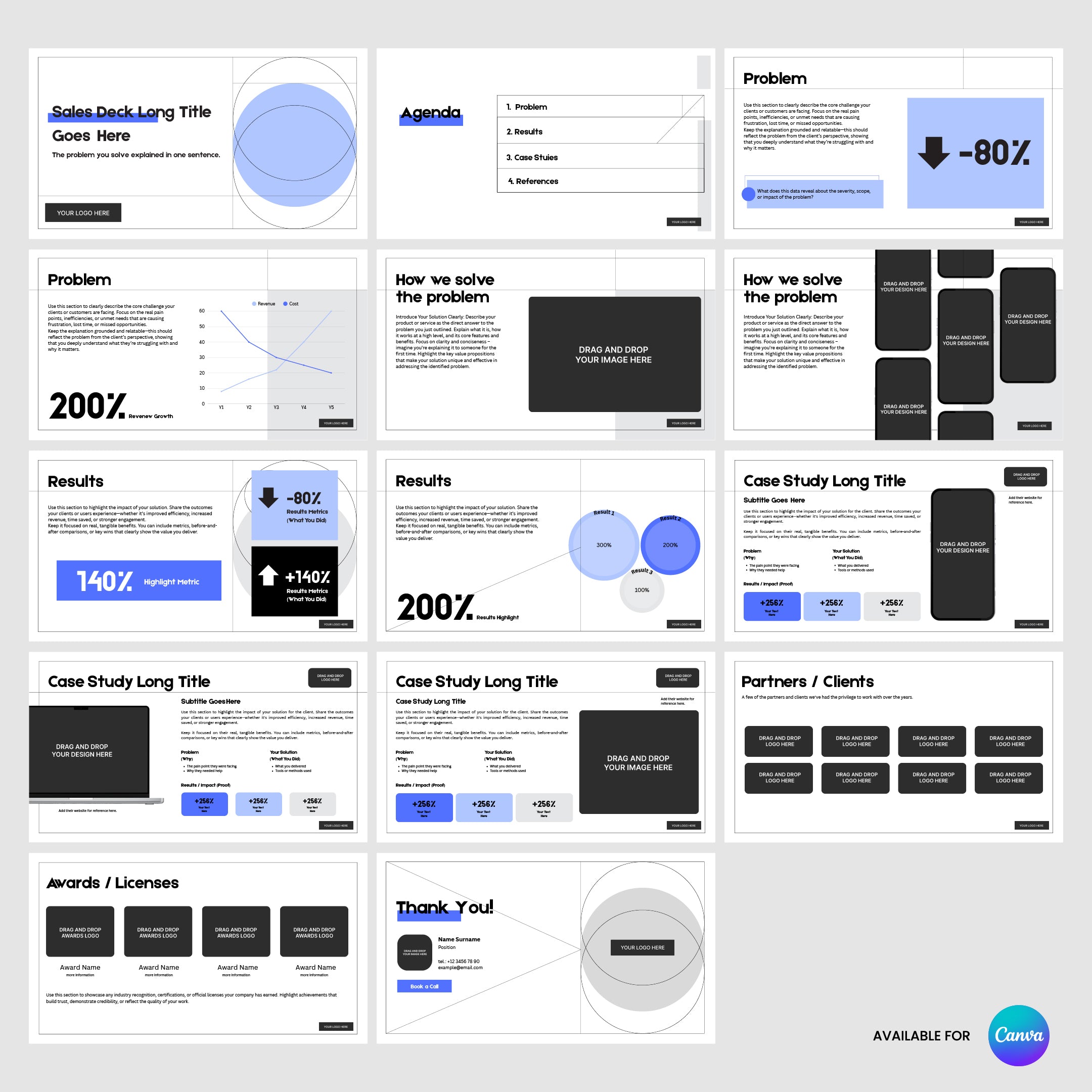 Sales Deck Template for Canva – Forma 20 Collection | Editable Slides for Product Demos, Client Pitches & B2B Presentations