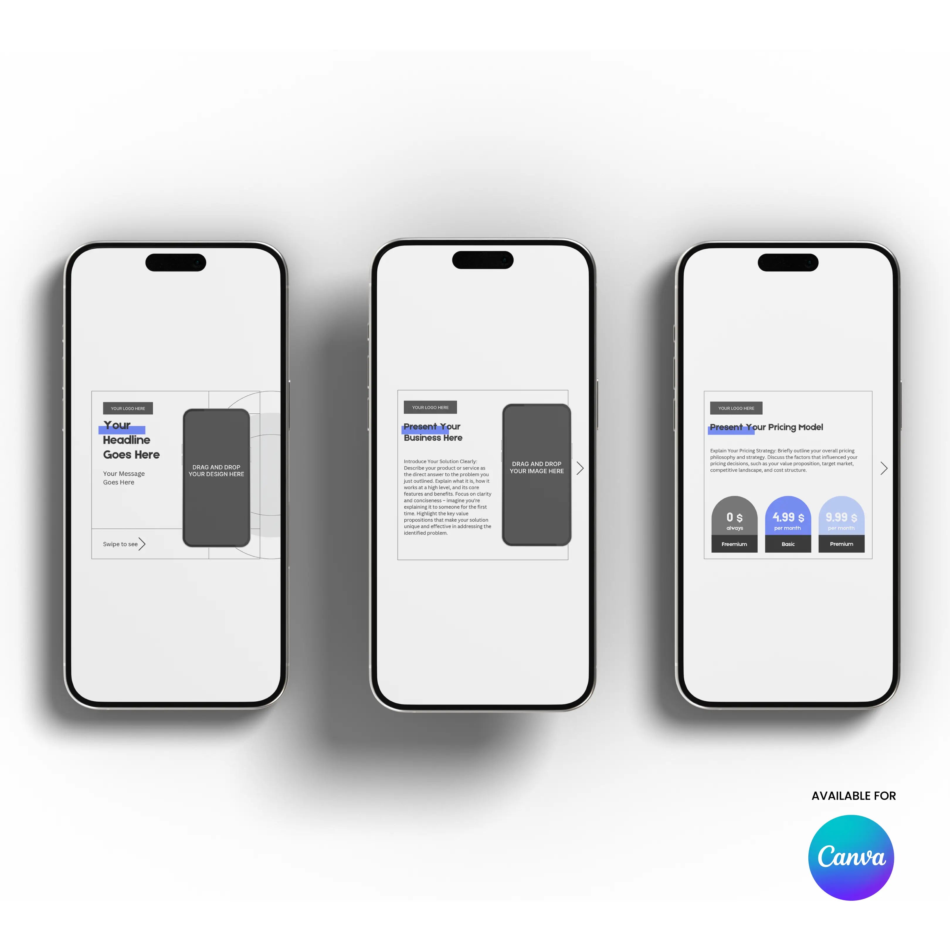 Carousel Template for Canva - Forma 20 Collection | Editable Instagram Slides for Product Demos, Startups & SaaS Marketing