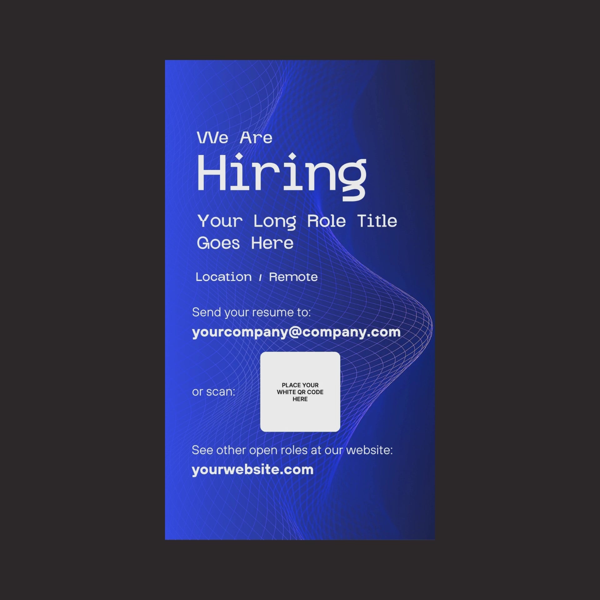 Social Media Hiring Story Template for Canva - Forma 30 Collection