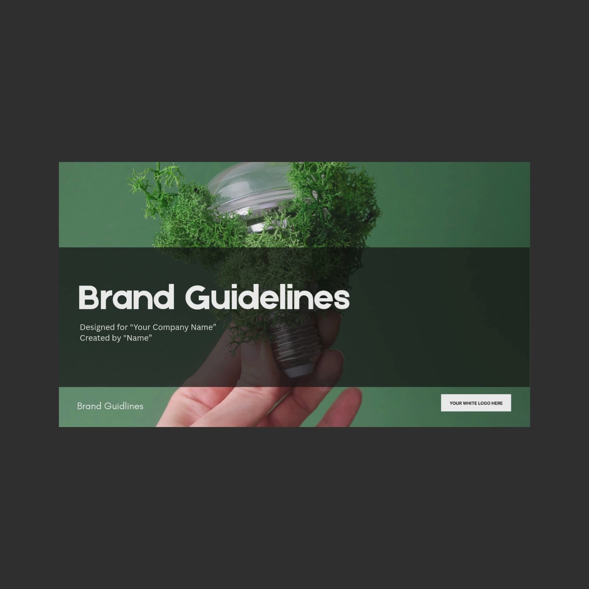 Brand Guidelines Template | Canva Editable, Green Minimal Style (Forma 20)