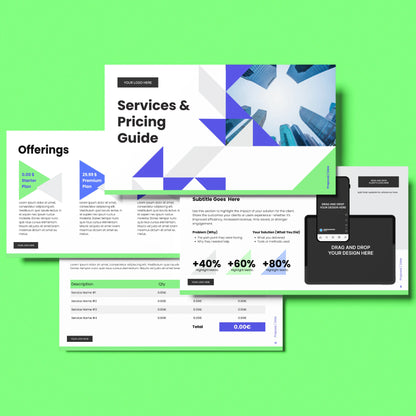 Proposal Deck Template for Canva – Forma 40 Collection | Editable B2B Services & Pricing Presentation