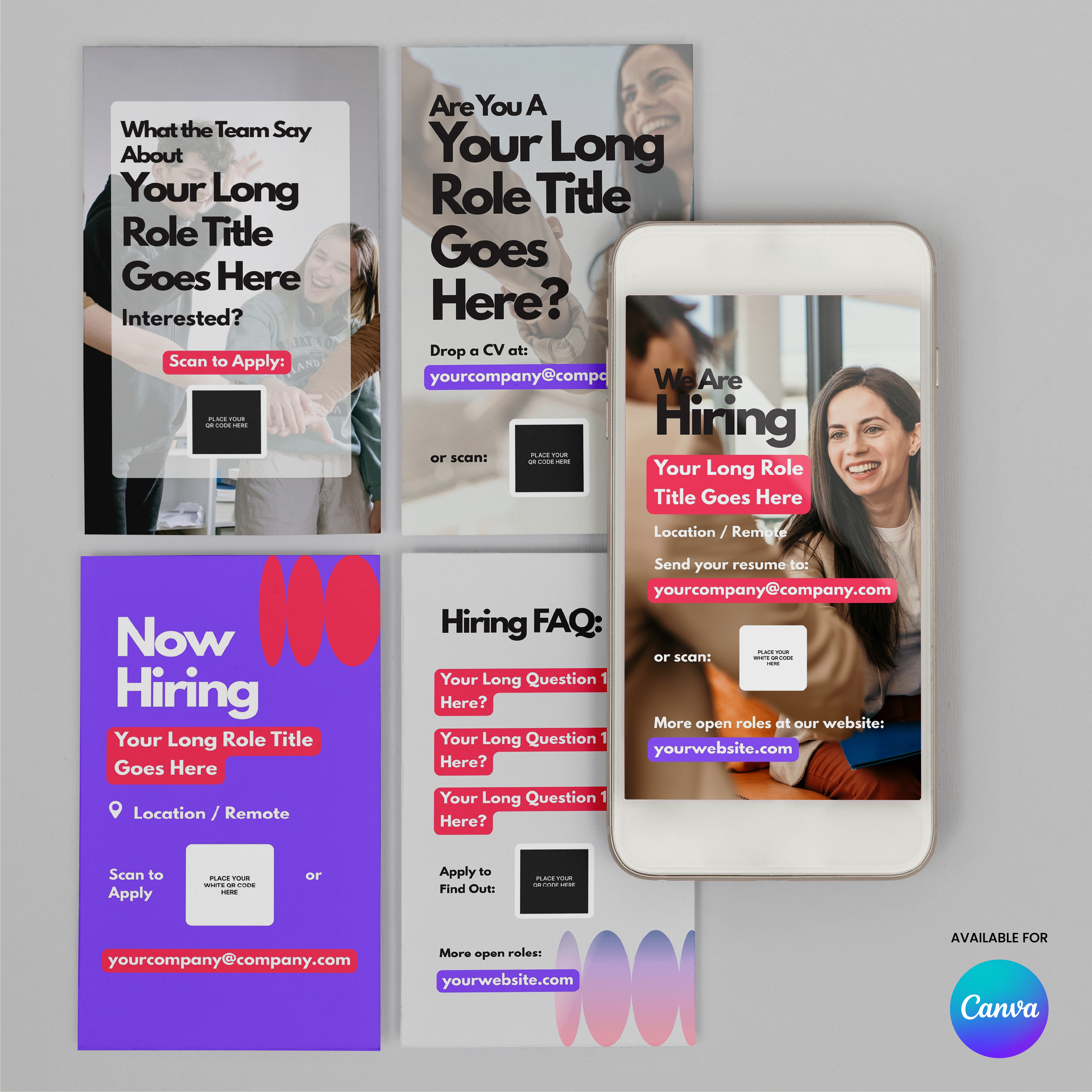 Hiring Social Media Story Templates for Canva - Forma 10 Collection