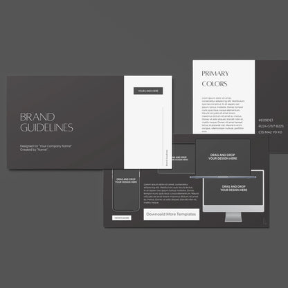 Brand Guidelines Template for Canva – Forma 60 Collection | Editable Brand Book for Fashion, Luxury & Creative Businesses