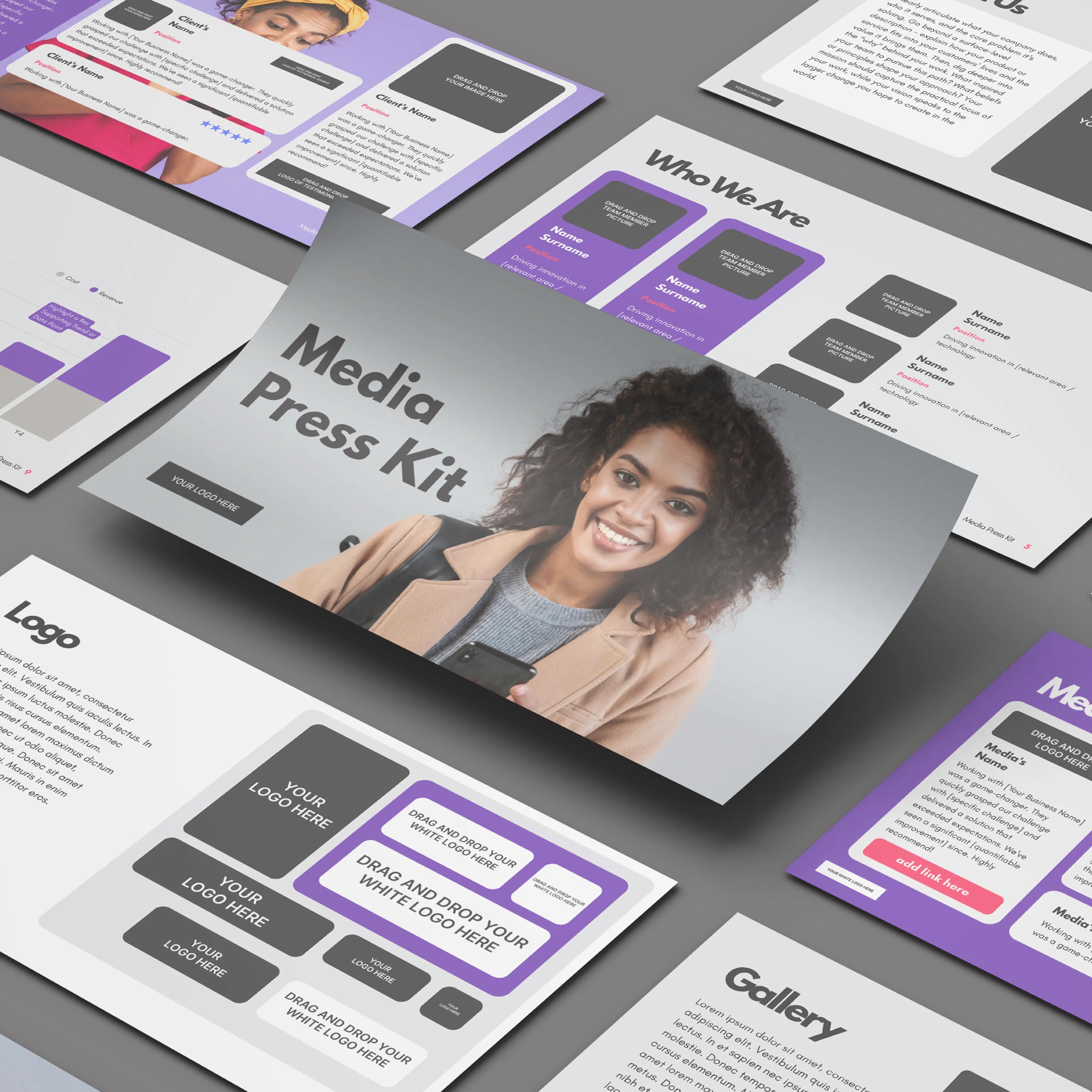 Media Press Kit Template for Canva - Forma 10 Collection