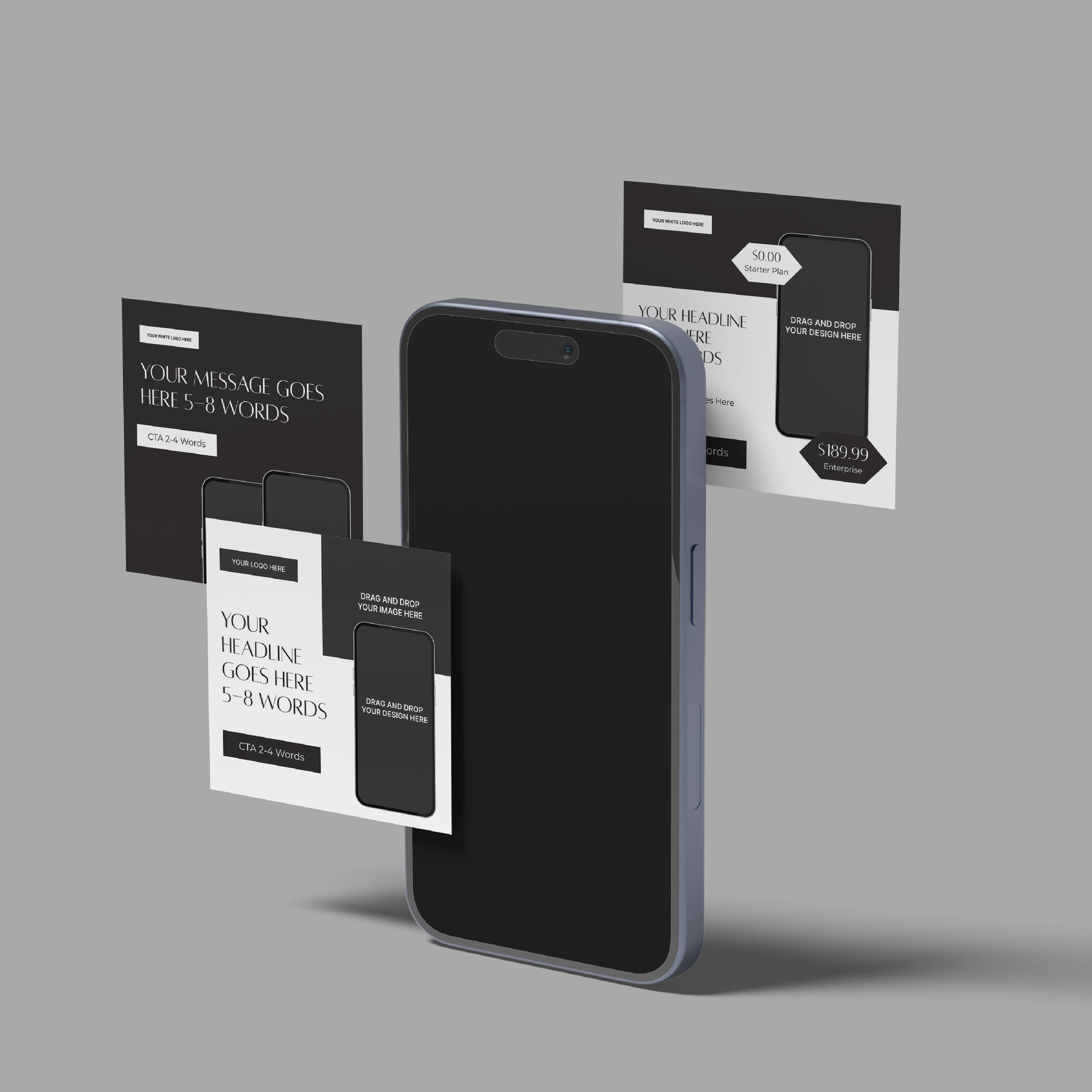 Social Media Paid Ad Templates for Canva - Forma 60 Collection