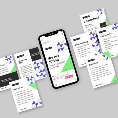 Hiring Social Media Carousel Template for Canva - Forma 40 Collection