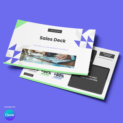 Sales Deck Template for Canva – Forma 40 Collection | Bold Geometric Presentation for Startups & Tech