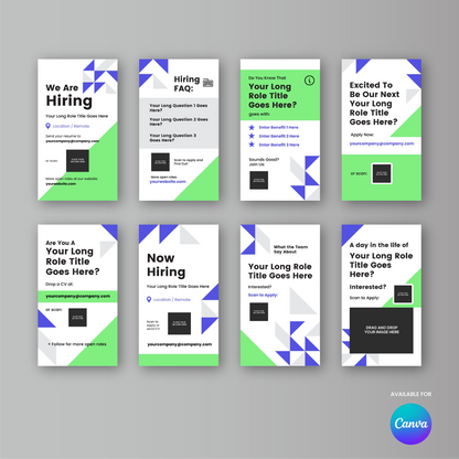 Hiring Social Media Story Templates for Canva - Forma 40 Collection