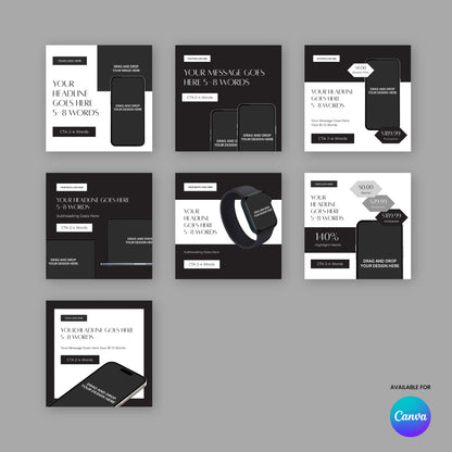 Social Media Paid Ad Templates for Canva - Forma 60 Collection