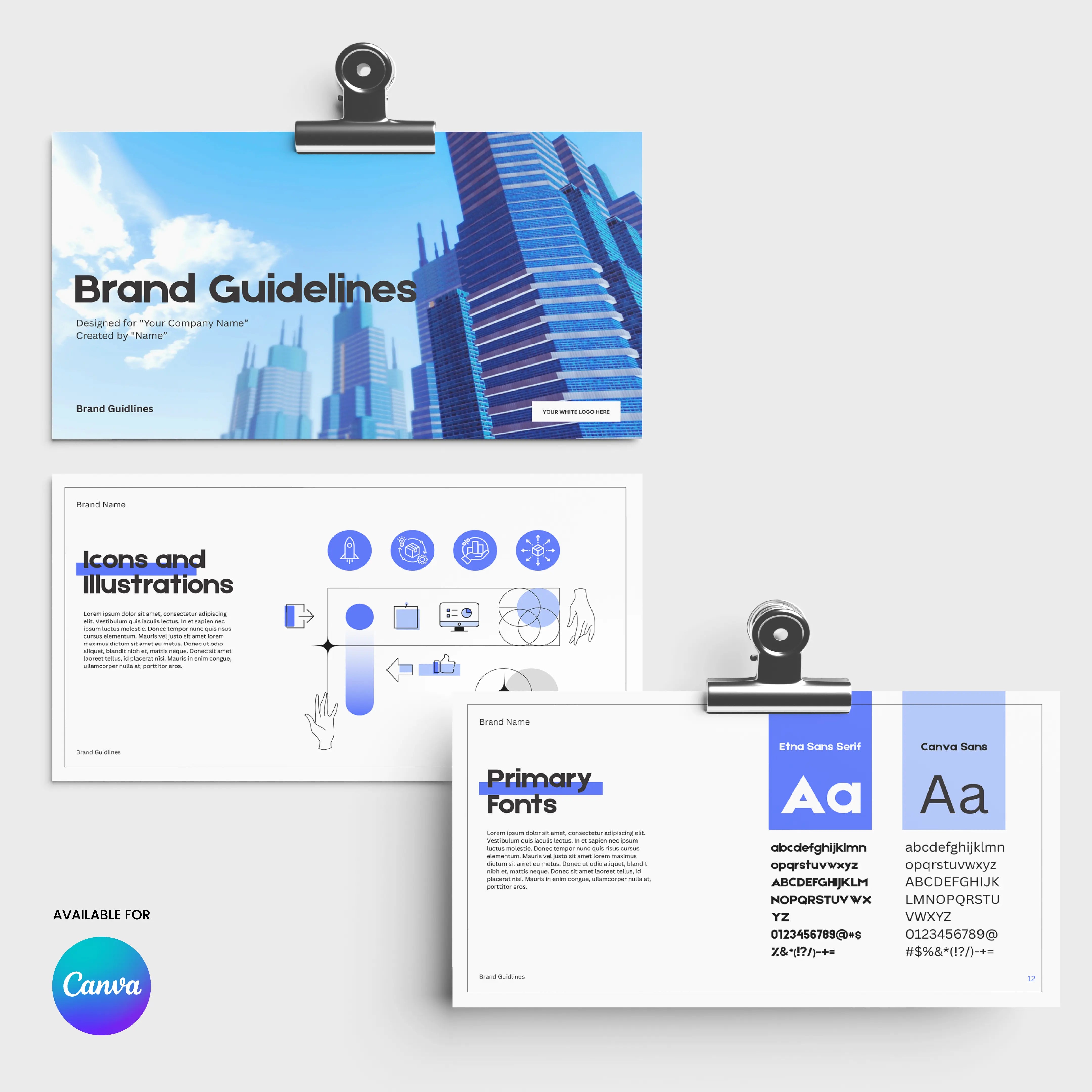 Modern Brand Identity Template - Forma 20 | Canva Brand Guidelines Layout