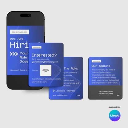 Social Media Hiring Carousel Templates for Canva – Forma 30 Collection