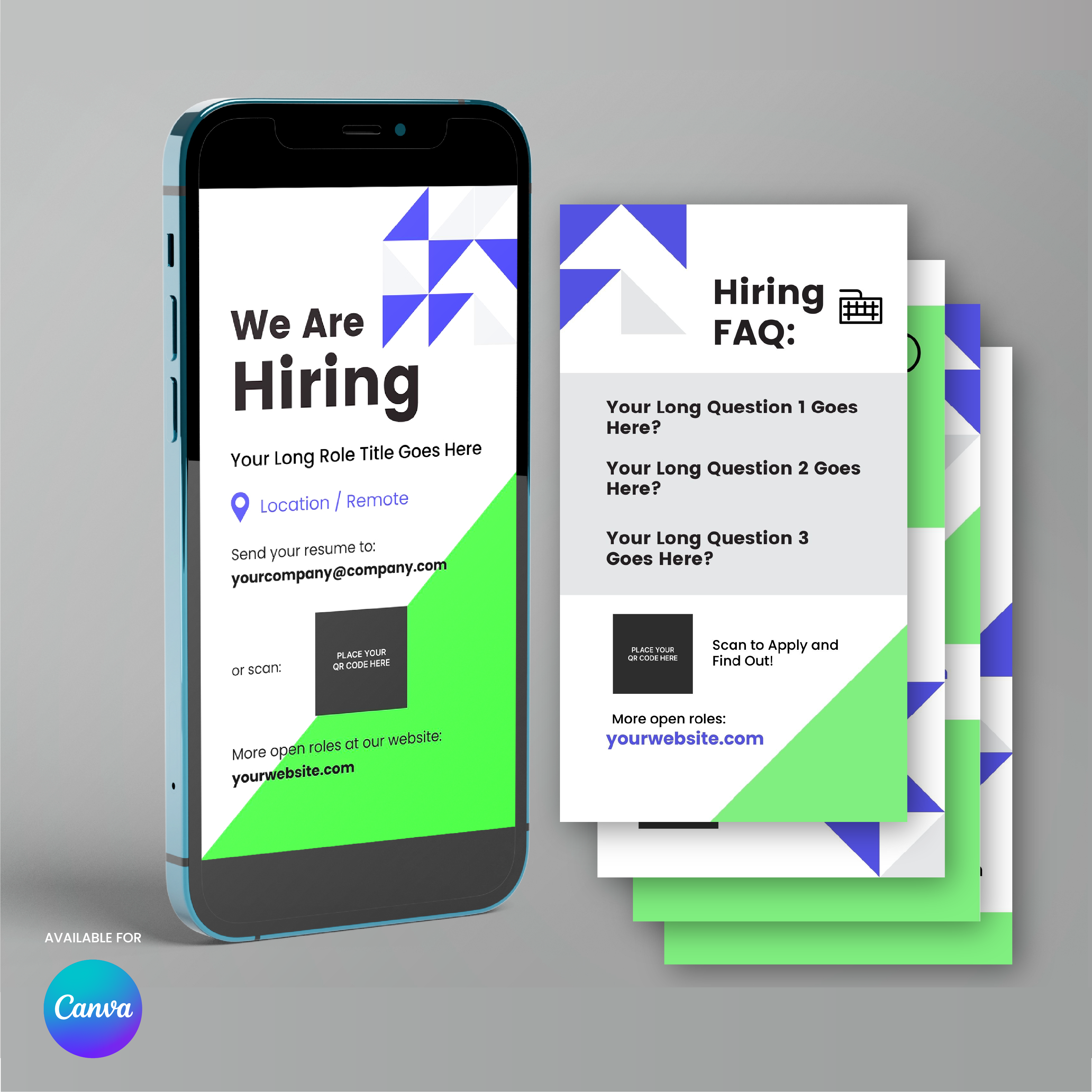 Hiring Social Media Story Templates for Canva - Forma 40 Collection