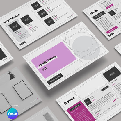 Media Press Kit Template for Canva - Forma 20 Collection