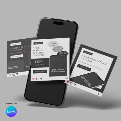 Social Media Paid Ad Templates for Canva - Forma 60 Collection