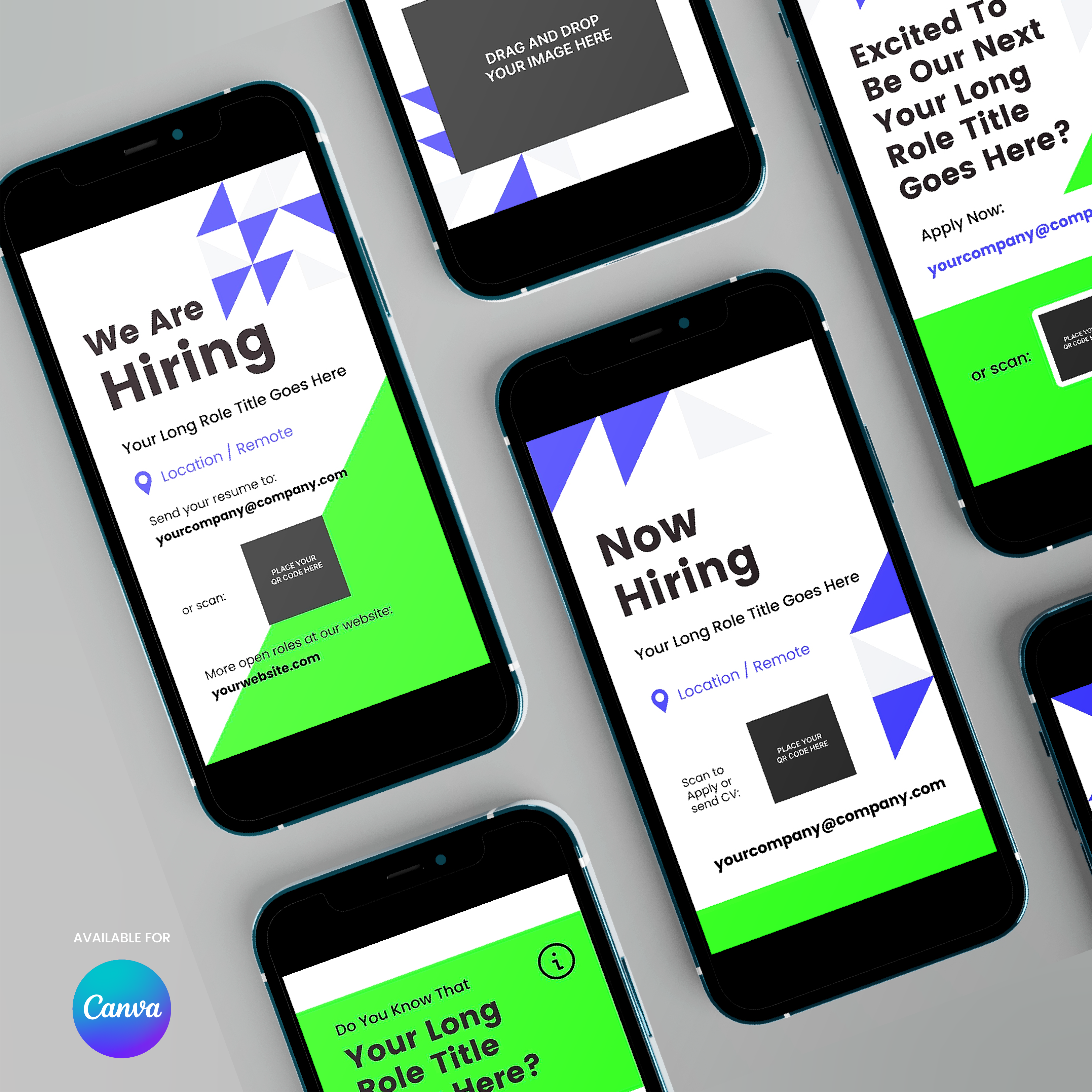 Hiring Social Media Story Templates for Canva - Forma 40 Collection