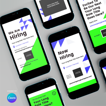 Hiring Social Media Story Templates for Canva - Forma 40 Collection