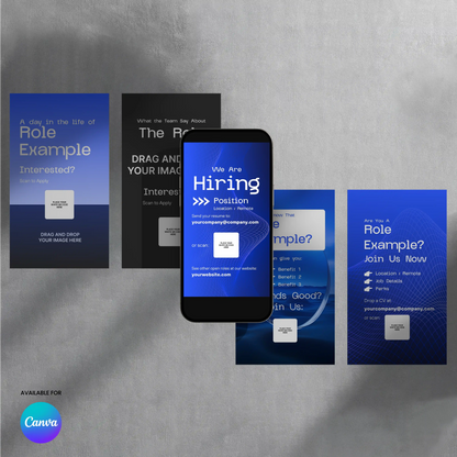 Social Media Hiring Story Template for Canva - Forma 30 Collection