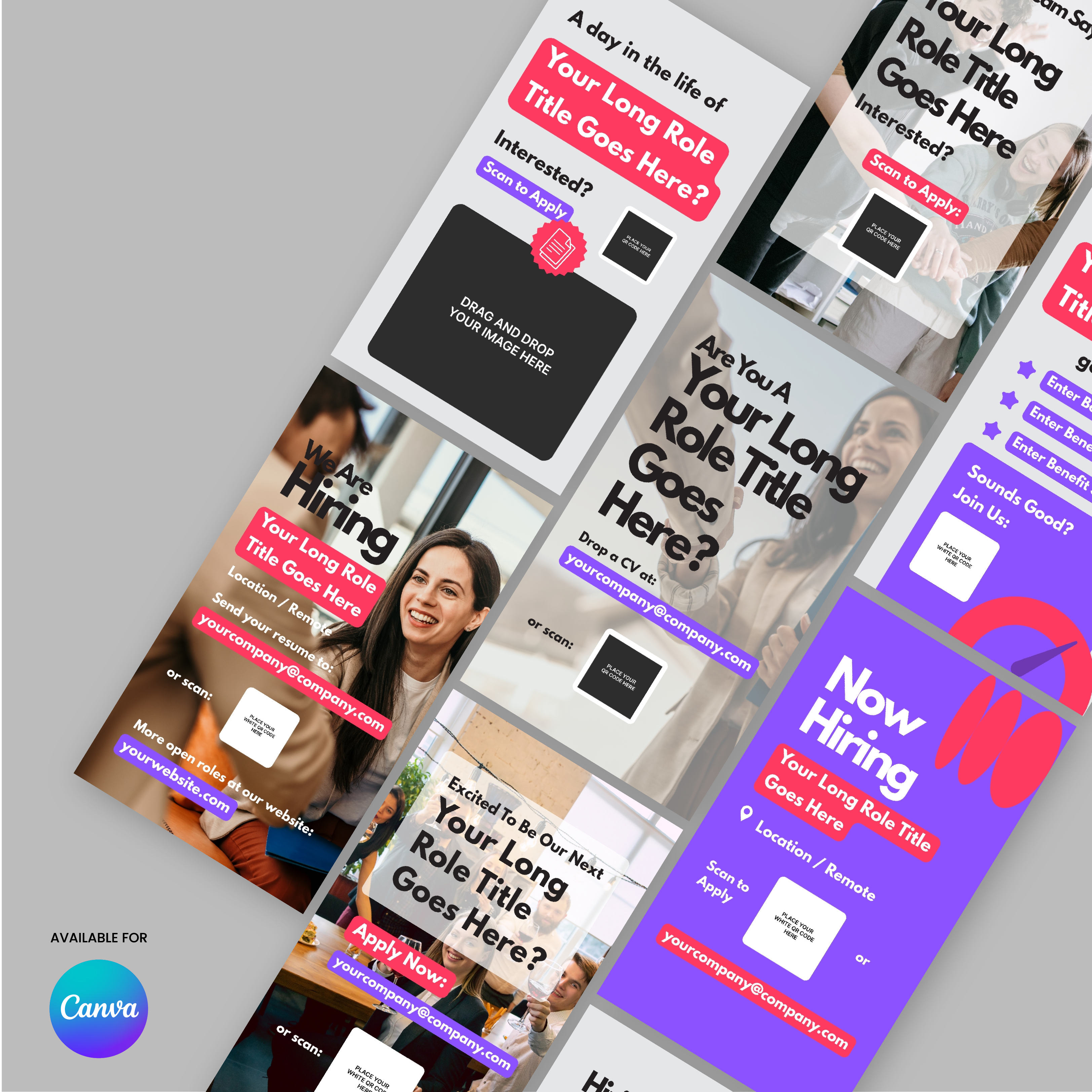 Hiring Social Media Story Templates for Canva - Forma 10 Collection