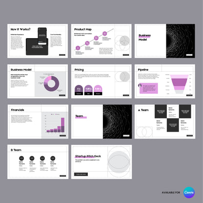 Animated Startup Pitch Deck Template - Canva
