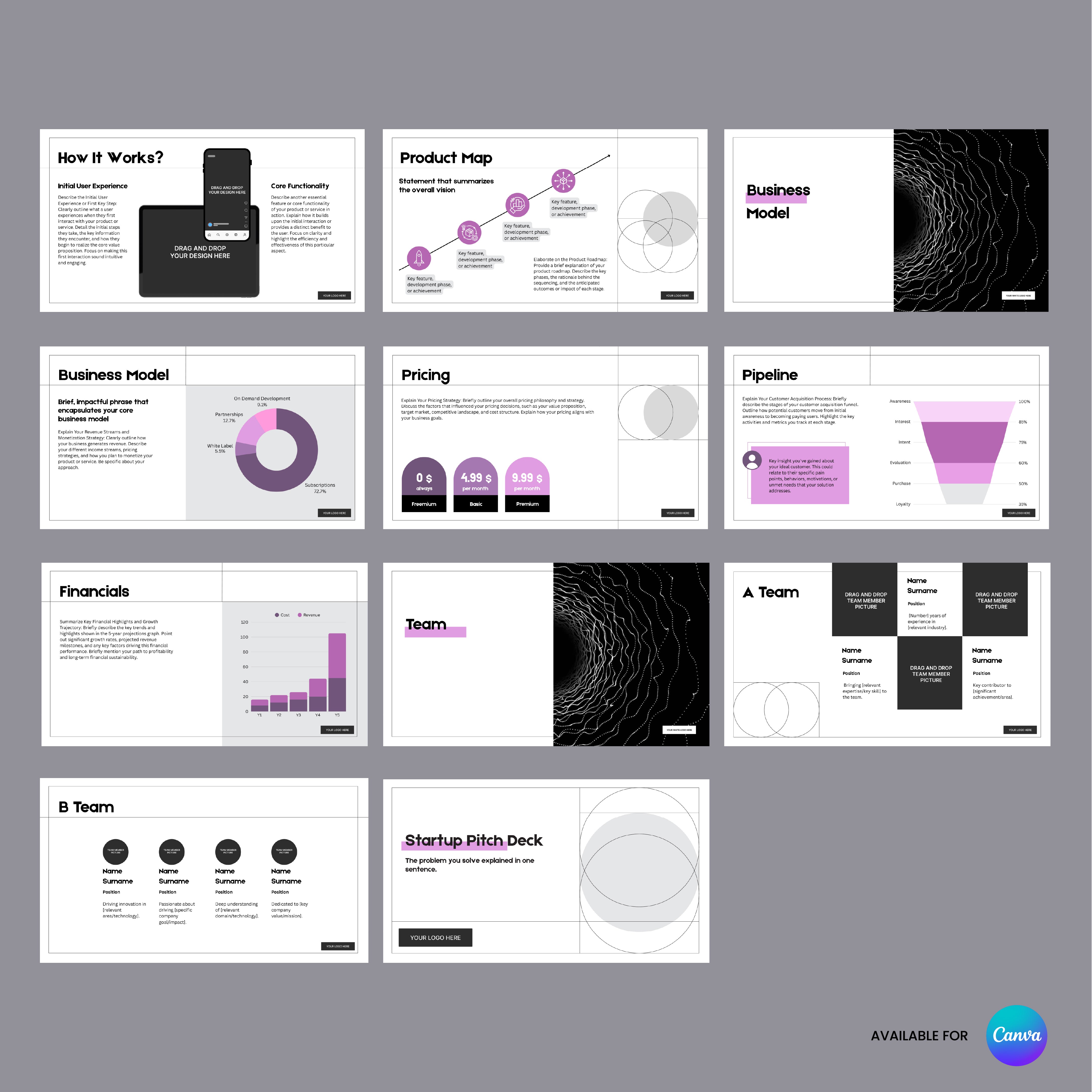 Animated Startup Pitch Deck Template - Canva