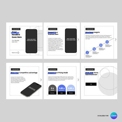 Carousel Template for Canva - Forma 20 Collection | Editable Instagram Slides for Product Demos, Startups & SaaS Marketing