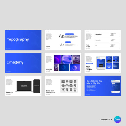 Brand Guidelines Template for Canva - Forma 30 Collection | Editable Brand Book for Logos, Colors, Typography & Visual Systems