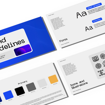 Brand Guidelines Template for Canva - Forma 30 Collection | Editable Brand Book for Logos, Colors, Typography & Visual Systems