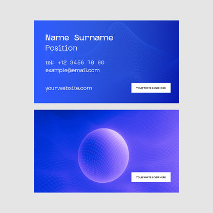 Bold Grid Business Card Template for Canva - Editable Layout | Forma 30 Collection | Printable & Digital Use
