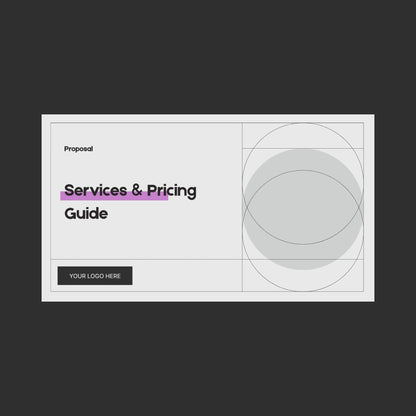 Client Offer Deck Template | Canva Editable, Pink Accent, Forma 20 Collection